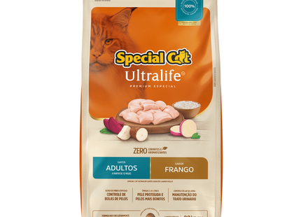 Ração Seca Special Cat Ultralife Frango para Gatos Adultos