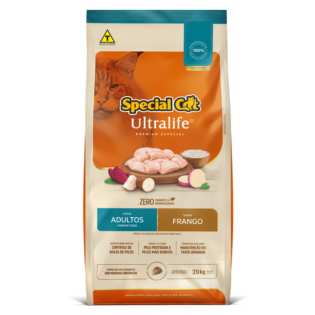 Ração Seca Special Cat Ultralife Frango para Gatos Adultos