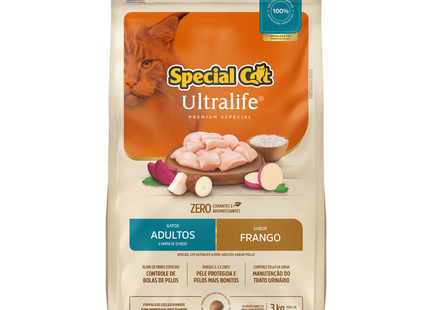 Ração Seca Special Cat Ultralife Frango para Gatos Adultos