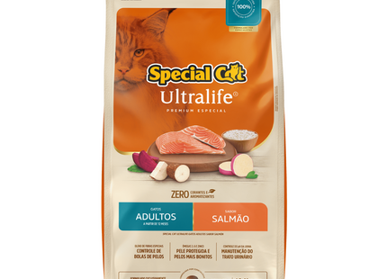 Ração Seca Special Cat Ultralife Salmão para Gatos Adultos