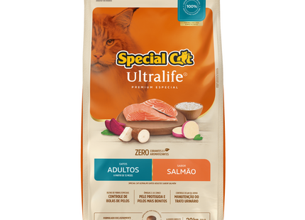 Ração Seca Special Cat Ultralife Salmão para Gatos Adultos