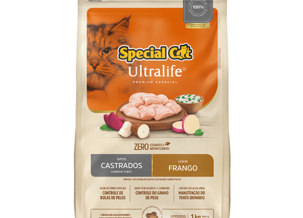 Ração Seca Special Cat Ultralife para Gatos Castrados
