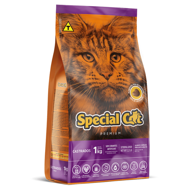 Ração Seca Special Cat para Gatos Castrados