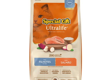 Ração Seca Special Cat Ultralife Salmão para Gatos Filhotes