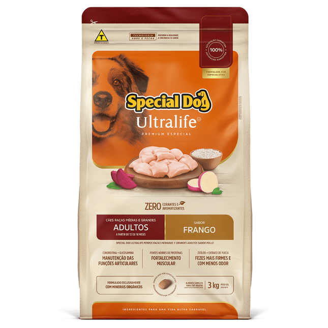 Ração Seca Special Dog Ultralife para Cachorros Adultos de Porte Médio e Grande