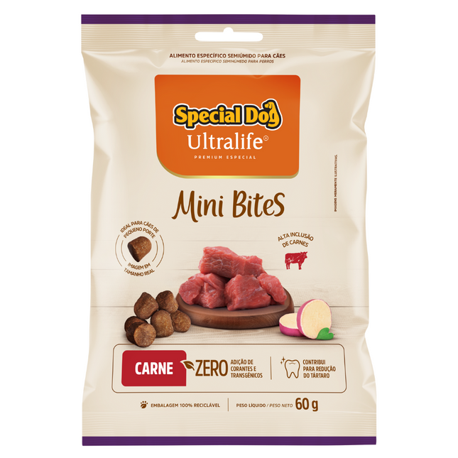 Snack Special Dog Mini Bites para Cachorros de Porte Pequeno
