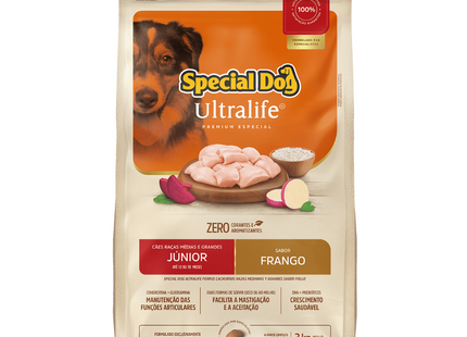 Ração Seca Special Dog Ultralife para Cachorros Filhotes de Porte Médio e Grande
