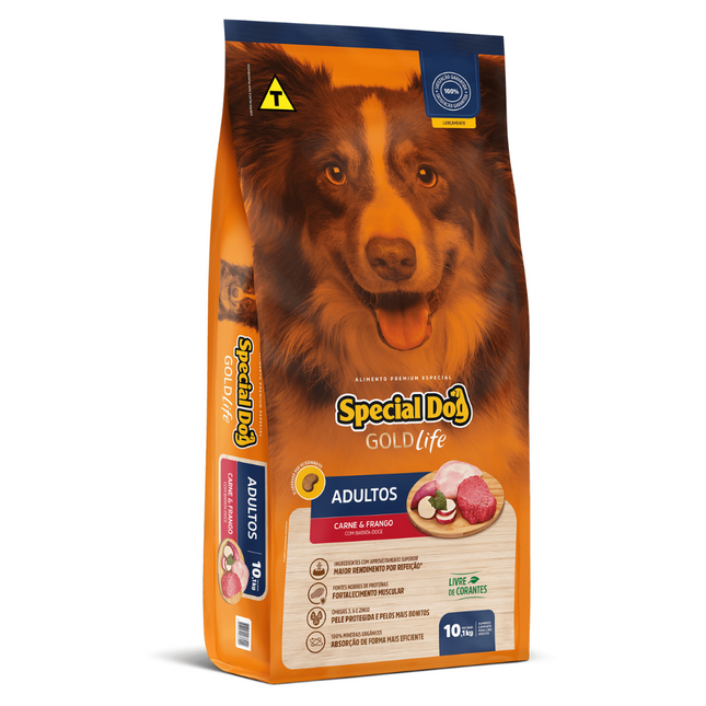 Ração Seca Special Dog Gold Life para Cachorros Adultos
