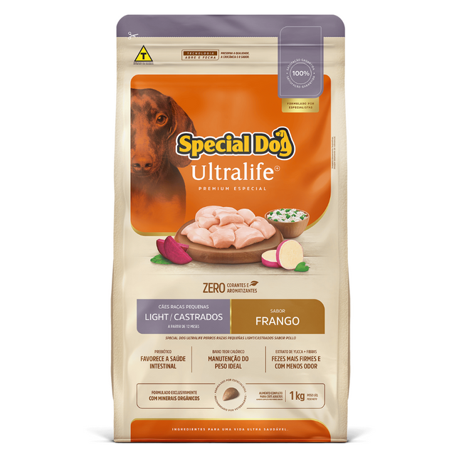 Ração Seca Special Dog Ultralife Light para Cachorros de Porte Pequeno