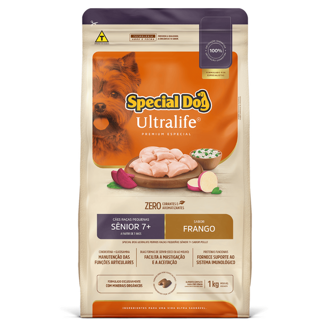 Ração Seca Special Dog Ultralife para Cachorros Sênior de Porte Pequeno