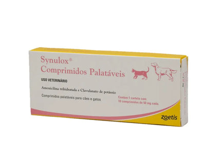 Synulox 50 mg – Comprimidos para Cães e Gatos