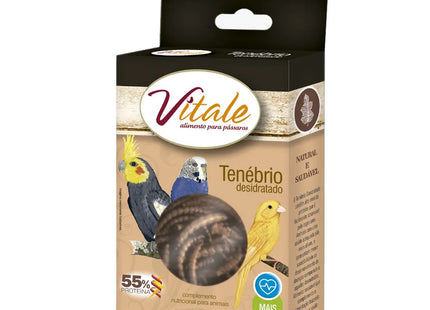 Tenébrio Desidratado 15 g – Complemento Nutricional para Aves e Répteis
