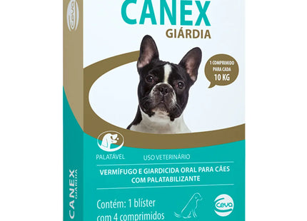 Vermífugo Canex Plus 3 Giardia – 4 comprimidos
