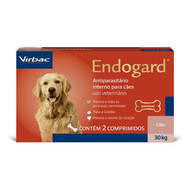 Endogard 30 kg – Vermífugo Interno para Cães até 30 kg