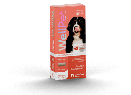 Wellpet 560 mg – Antipulgas e Carrapatos para Cães de 40,1 a 56 kg