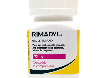 Rimadyl Comprimidos Mastigáveis 25 mg / 75 mg / 100 mg – 14 comprimidos