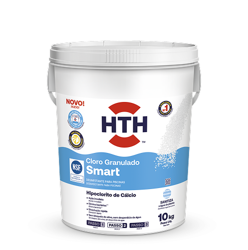 HTH Cloro Smart Granulado 10 kg – Tratamento de Piscinas