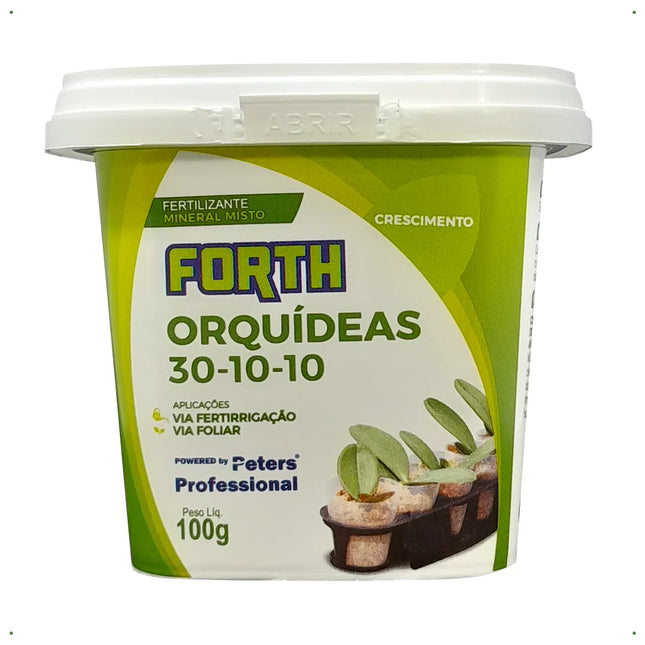 FORTH Orquídea Crescimento 100 g – Fertilizante 30‑10‑10 para Orquídeas