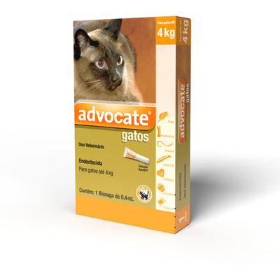 Antiparasitário Externo Advocate 0,4ml para Gatos