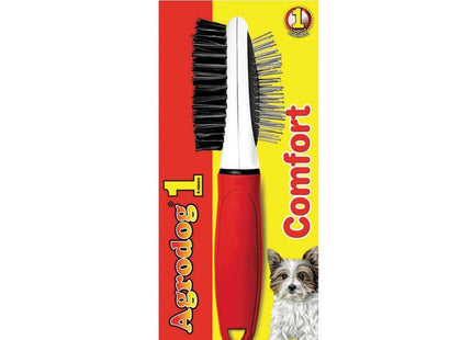 Escova Agrodog Plástica com Alça Regulável para Cães e Gatos