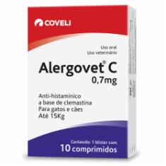 Antialérgico Coveli Alergovet 0,7mg para Cães