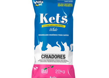 Imagem do produto Forração Sanitária Alfa Pet Kets White para Gatos, tipo Forração Sanitária, marca Alfa Pet.