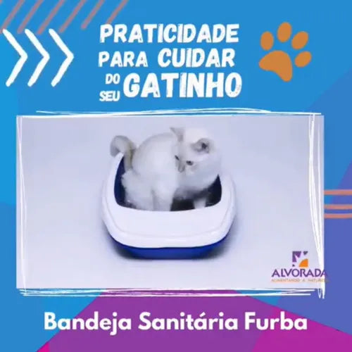 Imagem do produto Bandeja Sanitária Alvorada Modelo Funda Cat Clean para Gatos, tipo Bandeja Sanitária, marca Alvorada.