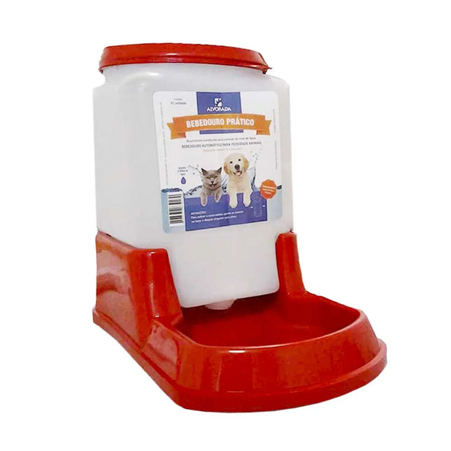 Imagem do produto Bebedouro Alvorada Fonte Purificadora para Cães e Gatos, tipo Bebedouro, marca Alvorada, cor vermelha.