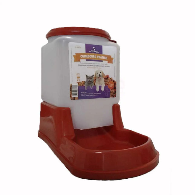 Comedouro Alvorada 3 Furos Grande Cristal 1040 para Pássaros