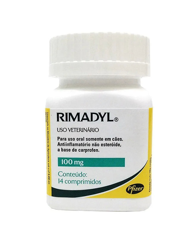 Rimadyl Comprimidos Mastigáveis 25 mg / 75 mg / 100 mg – 14 comprimidos