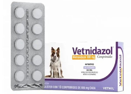 Vetnidazol 300mg - 10 Comp