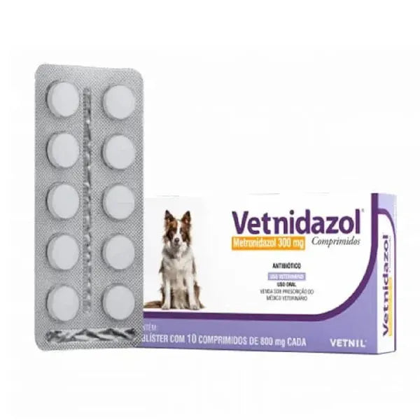 Vetnidazol 300mg - 10 Comp