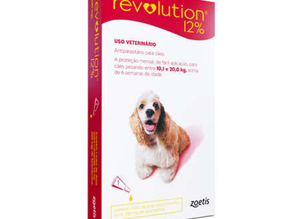 Revolution 12 % para cães 10,1 a 20 kg