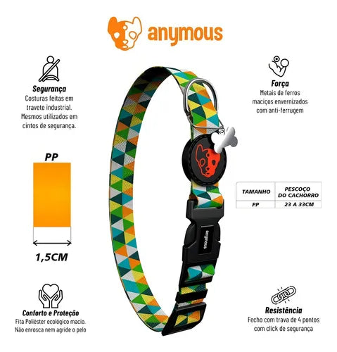Imagem do produto Coleira Anymous Europa Zig Zag para Gatos, tipo Coleira, marca Anymous.