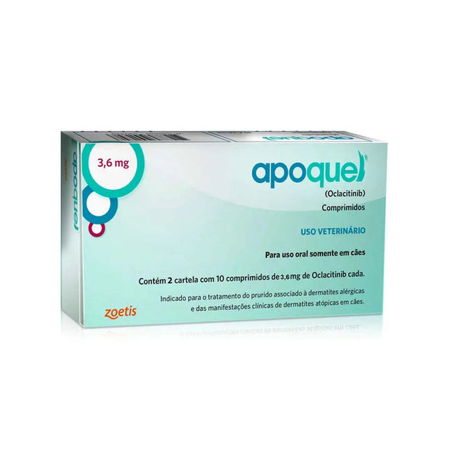 Apoquel 3,6 mg – comprimido de oclacitinibe para cães