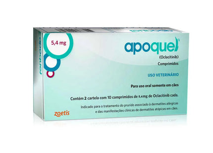 Apoquel 5,4 mg – comprimido de oclacitinibe para cães