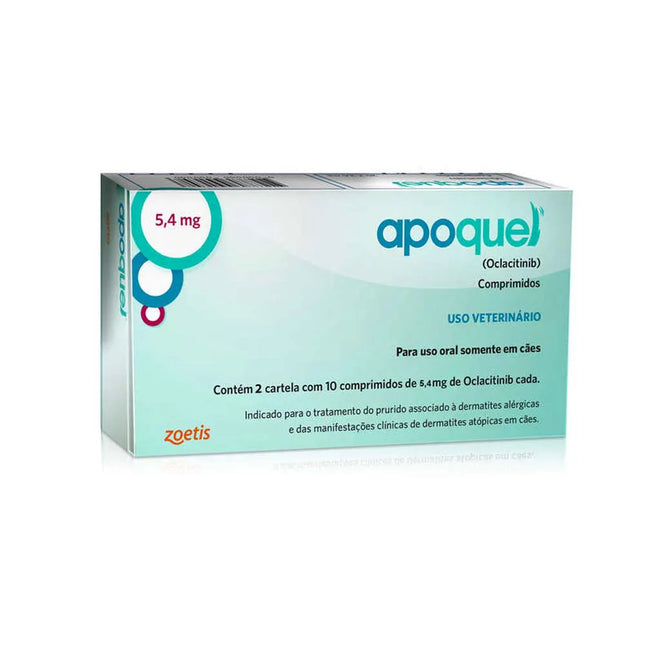 Apoquel 5,4 mg – comprimido de oclacitinibe para cães