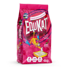 Areia Sanitária Alfa Pet Edukat para Gatos 4 kg