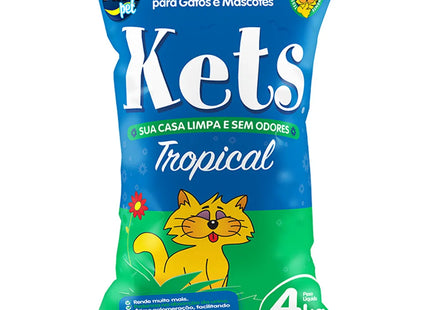 Granulado Sanitário Kets Tropical – 4 kg