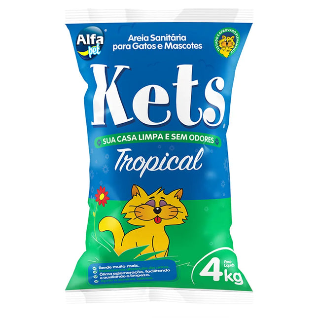 Granulado Sanitário Kets Tropical – 4 kg