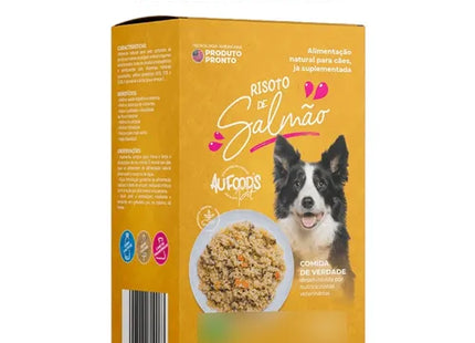 Imagem do produto Ração Úmida Aufoods Risoto de Salmão para Cachorros, tipo Ração Úmida, marca Aufoods.