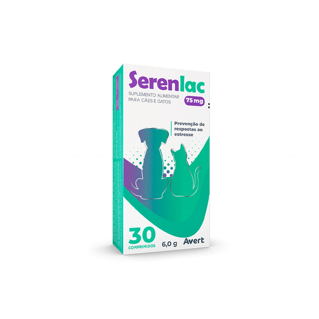 Imagem do produto Antidepressivo Avert Serenlac 75mg para Cães e Gatos, tipo Antidepressivo, marca Avert.