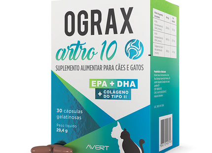 Imagem do produto Suplemento Articular Avert Ograx Artro 10 para Cães, tipo Suplemento Articular, marca Avert.