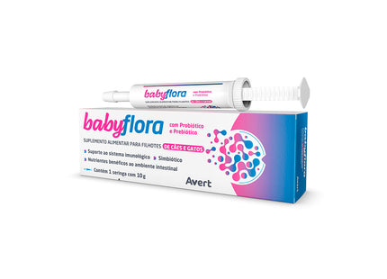 Imagem do produto Suplemento Avert Babyflora Pasta 10g para Cães e Gatos, tipo Suplemento, marca Avert.