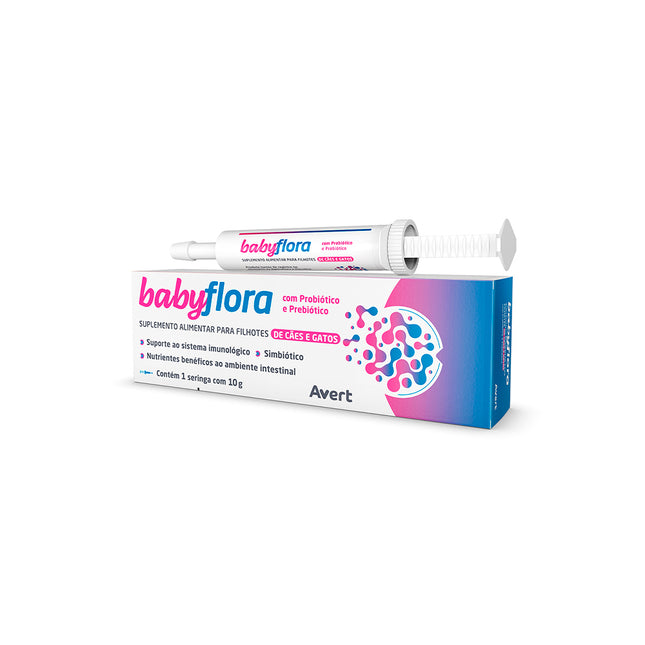 Imagem do produto Suplemento Avert Babyflora Pasta 10g para Cães e Gatos, tipo Suplemento, marca Avert.
