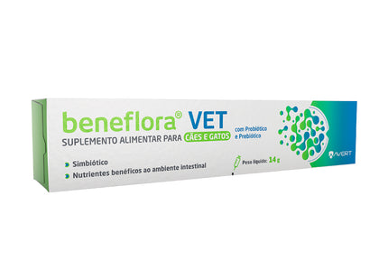 Suplemento Avert Beneflora Vet 14g para Cães e Gatos
