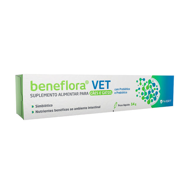 Suplemento Avert Beneflora Vet 14g para Cães e Gatos