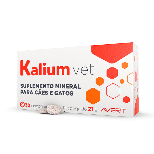 Suplemento Avert Kalium Vet para Cães e Gatos