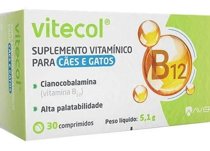 Suplemento Vitamínico Avert Vitecol para Cães e Gatos