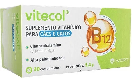 Suplemento Vitamínico Avert Vitecol para Cães e Gatos